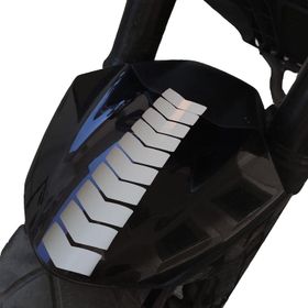 Çınar Extreme Ok Tasarımlı Süt Beyaz Çamurluk Kask Sticker