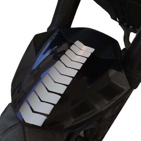 Çınar Extreme Ok Tasarımlı Süt Beyaz Çamurluk Kask Sticker