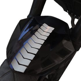Çınar Extreme Ok Tasarımlı Süt Beyaz Çamurluk Kask Sticker