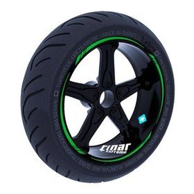 Çınar Extreme Orman Yeşili 4 Parçalı Keskin Jant Şeridi Sticker