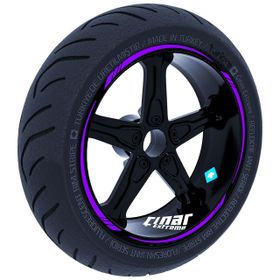 Çınar Extreme Patlıcan Moru 4 Parçalı Keskin Jant Şeridi Sticker
