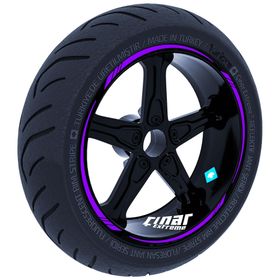 Çınar Extreme Patlıcan Moru 4 Parçalı Keskin Jant Şeridi Sticker