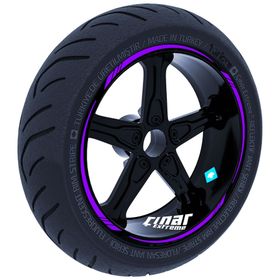 Çınar Extreme Patlıcan Moru 4 Parçalı Keskin Jant Şeridi Sticker