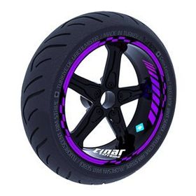Çınar Extreme Patlıcan Moru Moto GP İç Dış Jant Şeridi Takım Sticker