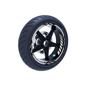 Çınar Extreme Reflektif Beyaz Gri Moto GP İç Dış Jant Şeridi Takım Sticker