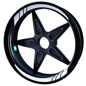 Çınar Extreme Reflektif Beyaz Gri Moto Gp İç Jant Şeridi Sticker