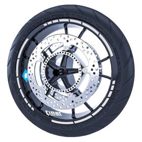 Çınar Extreme Reflektif Gri Moto GP Stili Jant Şeridi Sticker