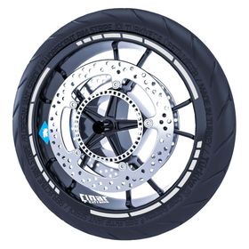 Çınar Extreme Reflektif Gri Moto GP Stili Jant Şeridi Sticker