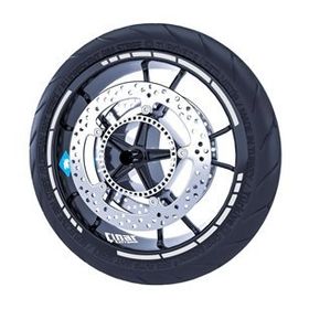 Çınar Extreme Reflektif Gri Moto GP Stili Jant Şeridi Sticker