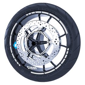 Çınar Extreme Reflektif Gri Moto GP Stili Jant Şeridi Sticker