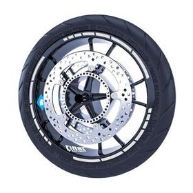 Çınar Extreme Reflektif Gri Moto GP Stili Jant Şeridi Sticker