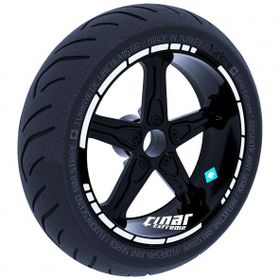Çınar Extreme Reflektif Gri Moto GP Stili Jant Şeridi Sticker
