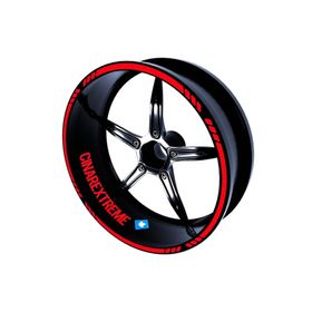 Çınar Extreme Reflektif Kırmızı 4 Parçalı Kesikli Jant Şeridi Sticker