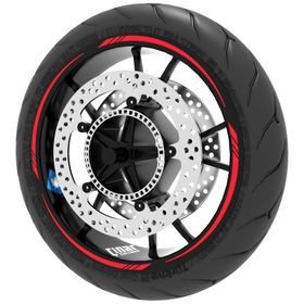 Çınar Extreme Reflektif Kırmızı 4 Parçalı Keskin Jant Şeridi Sticker