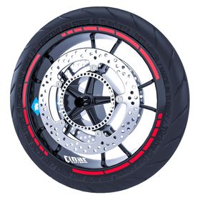 Çınar Extreme Reflektif Kırmızı Moto GP Stili Jant Şeridi Sticker
