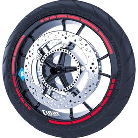 Çınar Extreme Reflektif Kırmızı Moto GP Stili Jant Şeridi Sticker