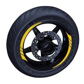 Çınar Extreme Reflektif Koyu Sarı Moto GP İç Jant Şeridi Sticker