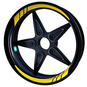 Çınar Extreme Reflektif Koyu Sarı Moto GP İç Jant Şeridi Sticker