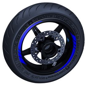 Çınar Extreme Reflektif Mavi Moto GP İç Jant Şeridi Sticker