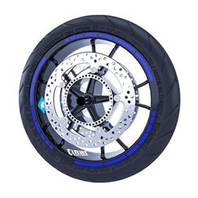 Çınar Extreme Reflektif Mavi Moto GP Stili Jant Şeridi Sticker