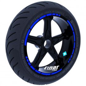Çınar Extreme Reflektif Mavi Moto GP Stili Jant Şeridi Sticker