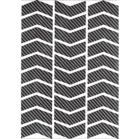 Çınar Extreme Şerit Şeklinde Gerçek Karbon Fiber Dokulu Sticker