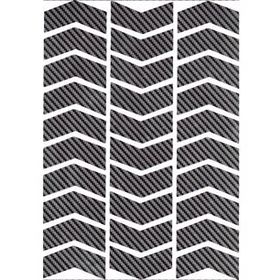 Çınar Extreme Şerit Şeklinde Gerçek Karbon Fiber Dokulu Sticker