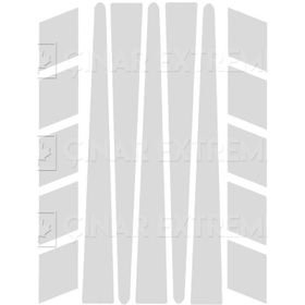 Çınar Extreme Şerit Şeklinde Reflektif Beyaz Sticker