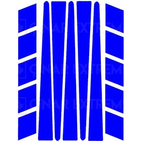 Çınar Extreme Şerit Şeklinde Reflektif Mavi Sticker