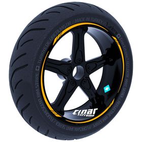 Çınar Extreme Taksi Sarısı 4 Parçalı Keskin Jant Şeridi Sticker