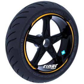 Çınar Extreme Taksi Sarısı 4 Parçalı Keskin Jant Şeridi Sticker