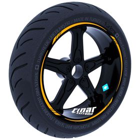 Çınar Extreme Taksi Sarısı 4 Parçalı Keskin Jant Şeridi Sticker