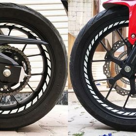 Çınar Extreme Tam Tur Reflektif Beyaz Gri Supersport İç Jant Şeridi Sticker