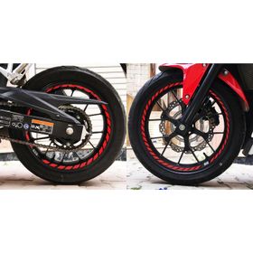 Çınar Extreme Tam Tur Reflektif Kırmızı Supersport İç Jant Şeridi Sticker