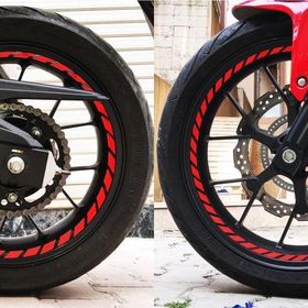 Çınar Extreme Tam Tur Reflektif Kırmızı Supersport İç Jant Şeridi Sticker