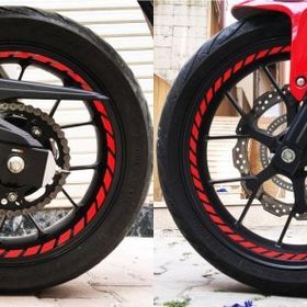 Çınar Extreme Tam Tur Reflektif Kırmızı Supersport İç Jant Şeridi Sticker