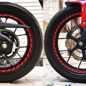 Çınar Extreme Tam Tur Reflektif Kırmızı Supersport İç Jant Şeridi Sticker