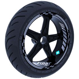 Çınar Extreme Taş Grisi Moto GP İç Dış Jant Şeridi Takım Sticker