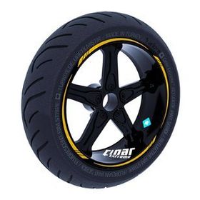 Çınar Extreme Yaldızlı Gold 4 Parçalı Keskin Jant Şeridi Sticker