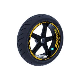 Çınar Extreme Yaldızlı Gold Moto GP İç Dış Jant Şeridi Takım Sticker
