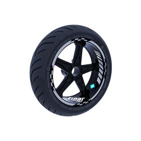 Çınar Extreme Yaldızlı Gümüş Moto GP İç Dış Jant Şeridi Takım Sticker