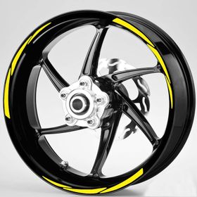 Çınar Extreme Yamaha Yazılı 3 Parçalı Floresan Sarı Yamaha MT-25 ABS Jant Şeridi Sticker