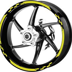 Çınar Extreme Yarış Bayraklı Floresan Sarı Jant Şeridi Sticker