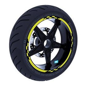 Çınar Extreme Yarış Bayraklı Floresan Sarı Jant Şeridi Sticker