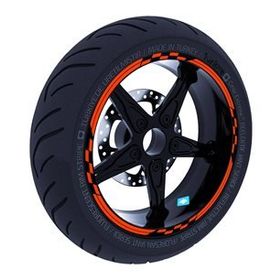 Çınar Extreme Yarış Bayraklı Floresan Turuncu Jant Şeridi Sticker