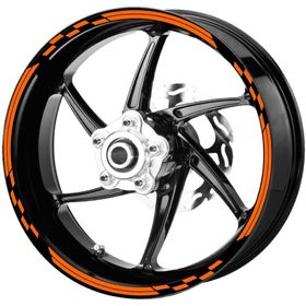 Çınar Extreme Yarış Bayraklı Floresan Turuncu Jant Şeridi Sticker