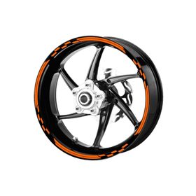 Çınar Extreme Yarış Bayraklı Floresan Turuncu Jant Şeridi Sticker