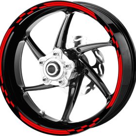 Çınar Extreme Yarış Bayraklı Reflektif Kırmızı Jant Şeridi Sticker