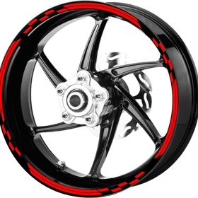 Çınar Extreme Yarış Bayraklı Reflektif Kırmızı Jant Şeridi Sticker