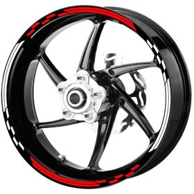 Çınar Extreme Yarış Bayraklı Reflektif Kırmızı Jant Şeridi Sticker